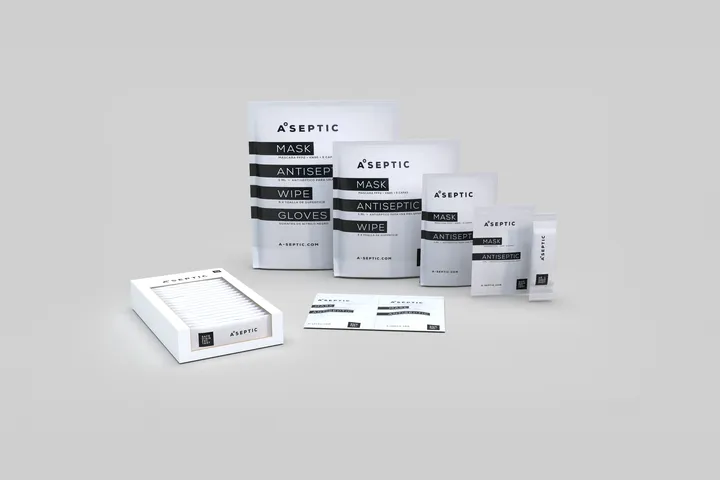 Embalajes para productos antisépticos