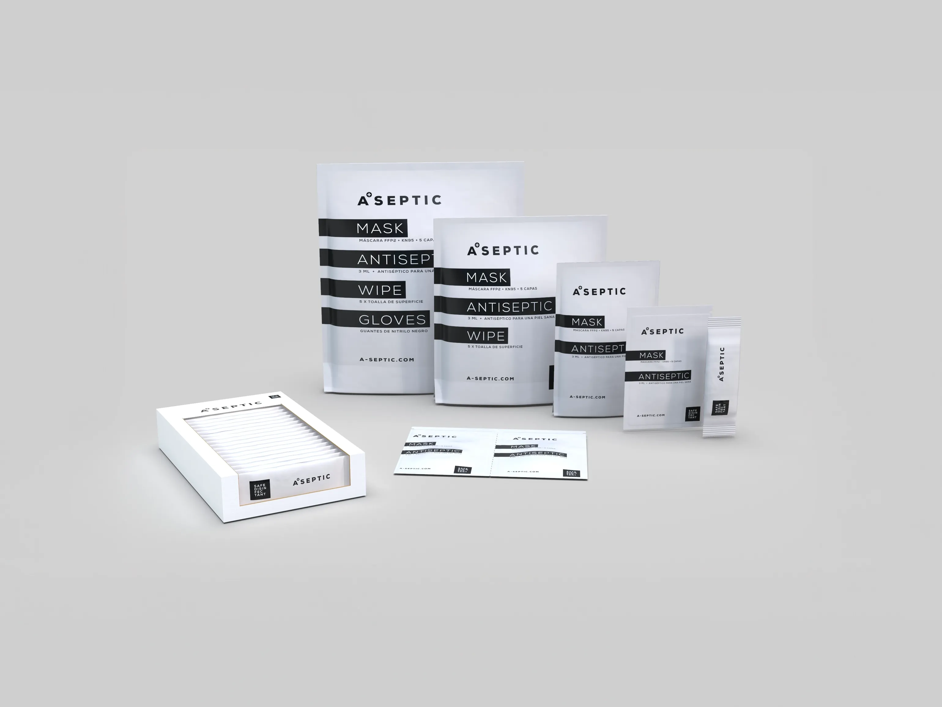 Packaging for antiseptic products