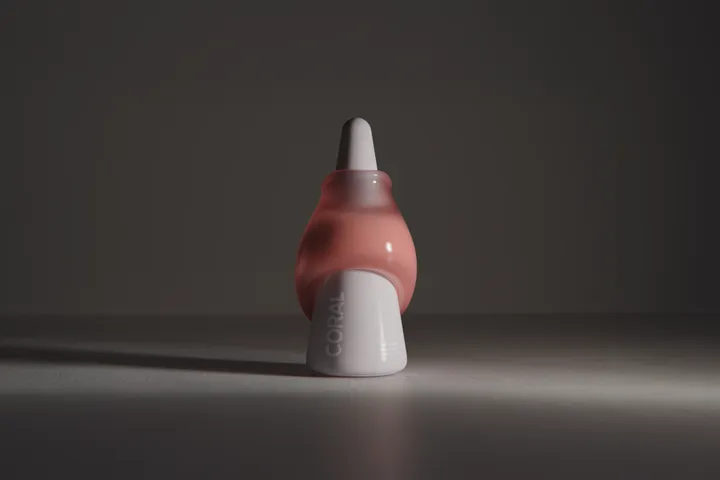 Coral nail polish