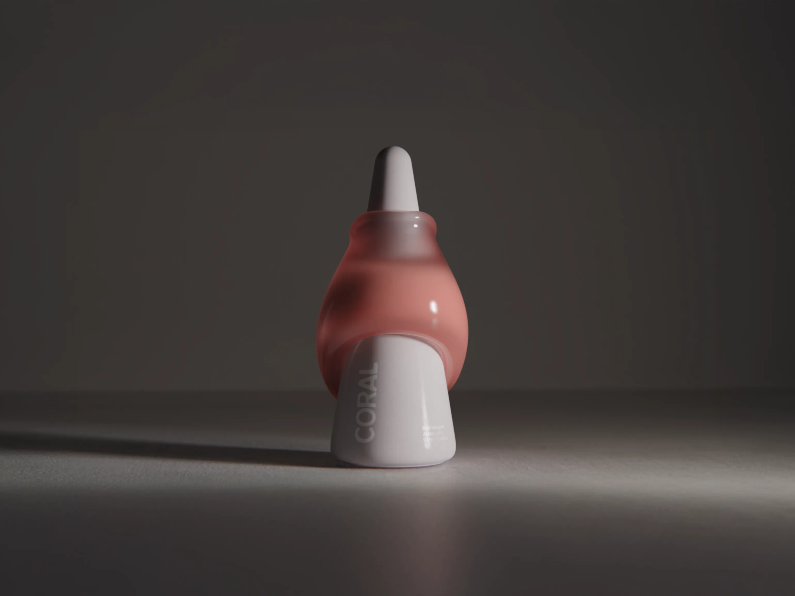 Coral nail polish